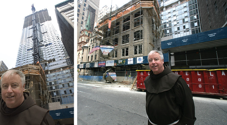 Father John spearheaded an ambitious plan to demolish five buildings in disrepair and replace them with a skyscraper. The 63-story building in Midtown Manhattan now houses the provincial headquarters, a residence for cancer patients, and apartments, including low-income units.