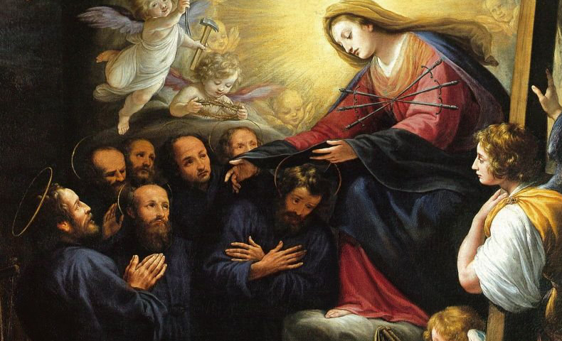 Painting of the Seven Founders of the Servite Order